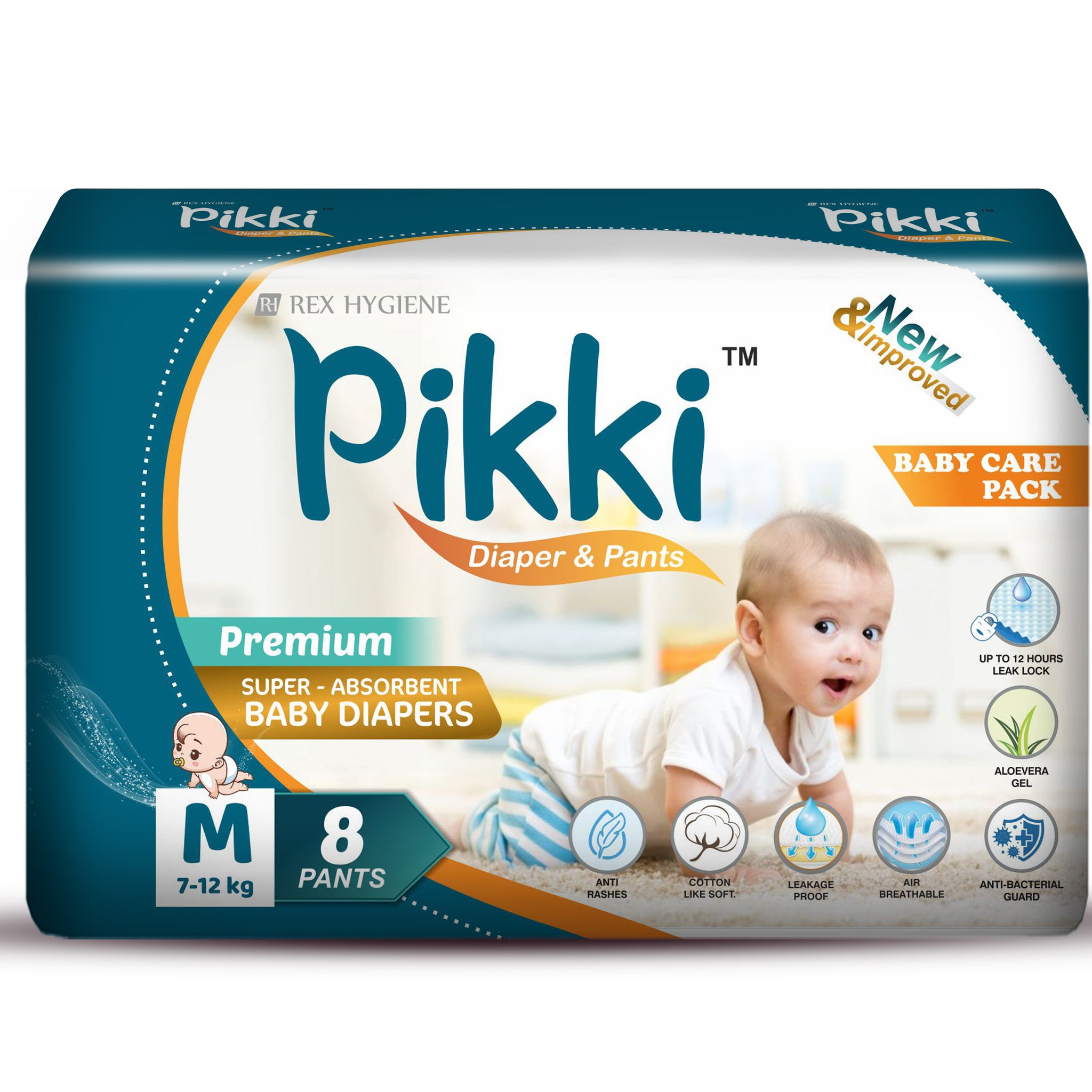 Pikki Baby Diaper Premium Pants Medium-8