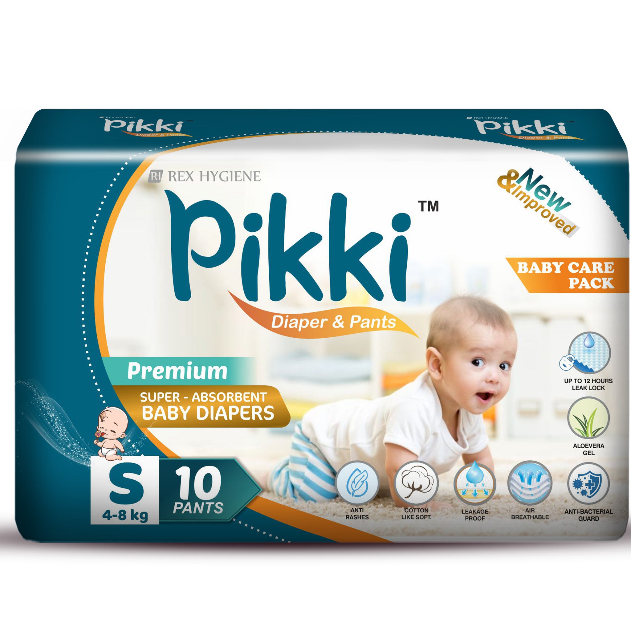 Pikki Baby Diaper Premium pants Small-10