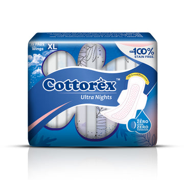 Cottorex Ultra Night Sanitary Pads XL-15